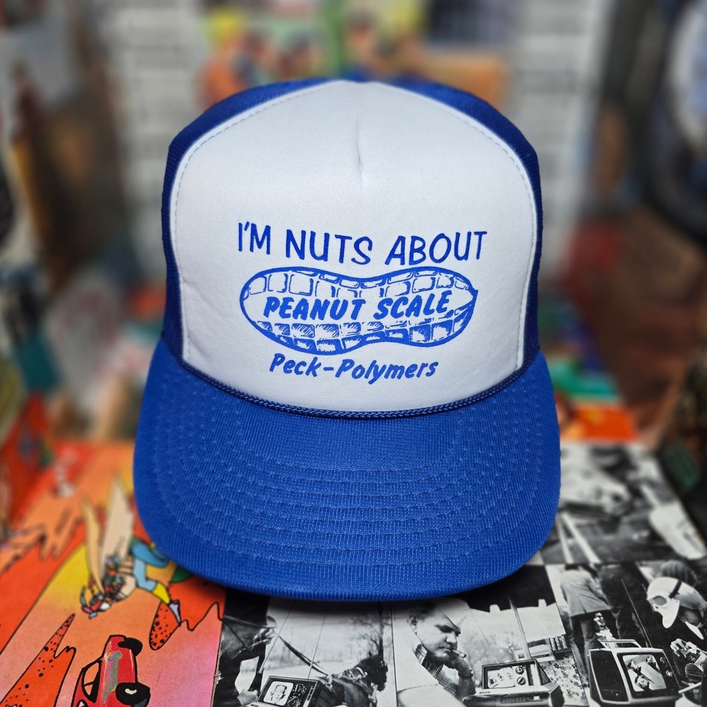 Peanuts Polymer Hanes 80s Nuts Promo Two-Tone Vintage Trucker Snapback Hat